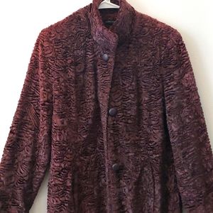 Valerie Stevens Faux Fur Coat M